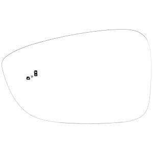 2023 - 2025 Honda Accord Side View Mirror Glass - Left (Driver)