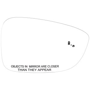 2023 - 2025 Honda Accord Side View Mirror Glass - Right (Passenger)