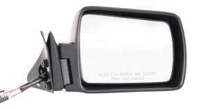 Manual Remote Right (Passenger) Mirror for Jeep Cherokee 1984-1996, Non-Folding, Non-Heated, Paintable, Replacement