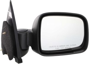 Manual Adjust Right (Passenger) Mirror for Jeep Liberty 2002-2007, Non-Heated, Manual Folding, Textured, Replacement