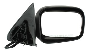 Power Heated Mirror for Jeep Liberty 2002-2007, Right (Passenger), Manual Folding, Textured, with 8-Hole 5-Pin Plug, Without Memory, Replacement