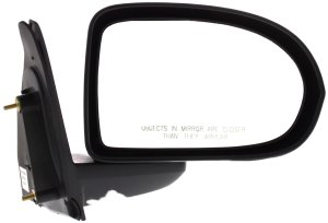 Manual Adjust, Manual Folding Right (Passenger) Side Mirror for Jeep Compass 2007-2017, Non-Heated, Textured, Replacement