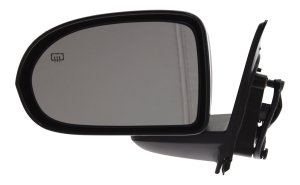Power Mirror for Jeep COMPASS 2007-2017, PATRIOT 2014-2015, Left (Driver), Manual Folding, Heated, Textured, without Auto Dimming, Blind Spot Detection, Memory, and Signal Light, Replacement