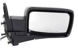 Power Mirror for Jeep Commander 2006-2008, Right (Passenger), Manual Folding, Heated, Textured, with Memory, without Auto Dimming, Blind Spot Detection, and Signal Light, Replacement
