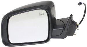 Replacement Mirror for Jeep Grand Cherokee WK 2011-2022, Left (Driver), Power, Manual Folding, Heated, Paintable, without Auto Dimming, Blind Spot Detection, Memory, Signal Light, Puddle Light