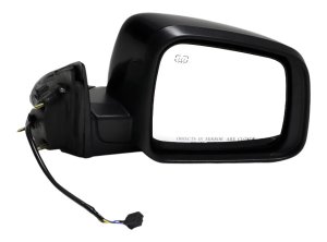 Power Mirror for Jeep Grand Cherokee WK 2011-2022, Right (Passenger), Manual Folding, Heated, Paintable, without Auto Dimming, Blind Spot Detection, Memory, Signal Light, and Puddle Light, Replacement