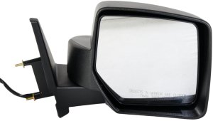 Right (Passenger) Side Mirror for Jeep Patriot 2007-2017, Power Adjustable, Manual Folding, Non-Heated, Textured Exterior, Replacement