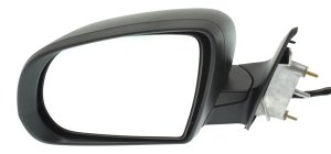 Power Mirror for Jeep Cherokee 2014-2018, Left (Driver), Manual Folding, Non-Heated, Textured, without Auto Dimming, Blind Spot Detection, Memory, and Signal Light, Replacement