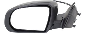 Power Mirror for Jeep Cherokee 2014-2018, Left (Driver), Manual Folding, Non-Heated, Paintable, Without Auto Dimming, Blind Spot Detection, Memory, and Signal Light, Replacement