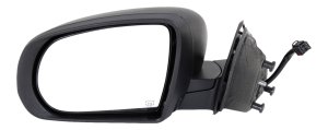 Power Mirror for Cherokee 2014-2018, Left (Driver), Manual Folding, Heated, Textured, w/o Auto Dimming, Blind Spot Detection, Memory, and Signal Light, Replacement