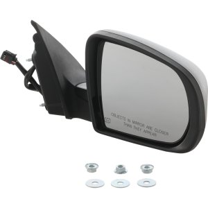 Power Mirror for Jeep Cherokee 2014-2018, Right (Passenger), Manual Folding, Heated, Textured, Without Auto Dimming, Blind Spot Detection, Memory, Signal Light, Replacement