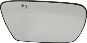 Heated Mirror Glass for Jeep Grand Cherokee 2005-2010, Left (Driver), without Auto-Dimming, Replacement