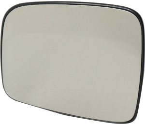 Mirror Glass for Jeep Liberty 2002-2007 Left (Driver), Non-Heated, with Backing Plate, Replacement