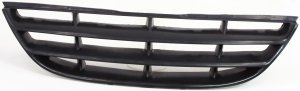 SPECTRA Grille for 2004-2006 Kia, Plastic, Painted Black Shell and Insert, EX/LX Model, New Body Style, Replacement