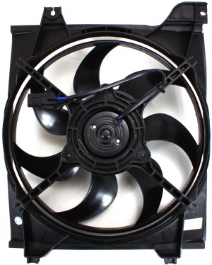 Radiator Fan Shroud Assembly for 2006-2007 Kia Rio, Left (Driver), Suitable for Hatchback/Sedan Models Up to 5-9-07, Replacement