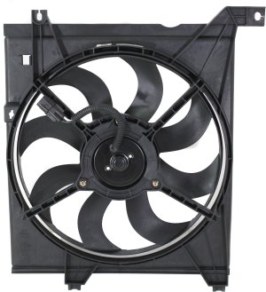 Radiator Fan Assembly for Kia Spectra, New Body Style, 2004-2009, Left (Driver) Side, Replacement