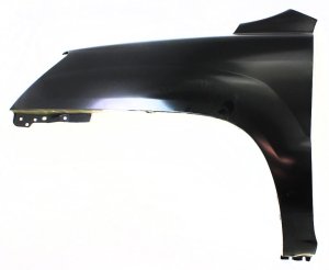 Primed (Ready to Paint) Front Fender for Kia Sportage 2005-2010, Left (Driver) Side, without Molding Hole, without Luxury Package, Replacement