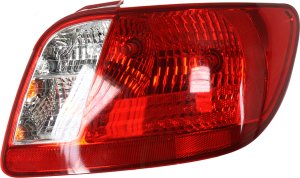 Tail Light Assembly for Kia Rio Sedan, Right (Passenger) Side, Compatible with 2006-2011 Models, Replacement