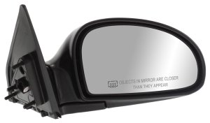 Power Mirror for Kia Spectra 2004-2009, Right (Passenger) Side, Manual Folding, Heated, Paintable, Suitable for Sedan/Hatchback, Replacement