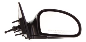 Right (Passenger) Mirror for Kia Spectra 2004-2009, Manual Adjustment, Manual Folding, Non-Heated, Paintable, Chrome Glass, Compatible with Sedan/Hatchback, Replacement