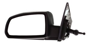 Manual Adjust, Manual Folding, Non-Heated, Paintable Mirror for 2006-2009 Kia RIO Hatchback/Sedan, Left (Driver) Side, Replacement