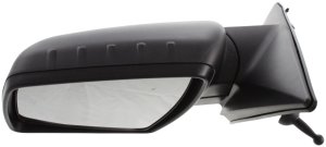 Manual Remote Mirror for Kia Soul 2010-2011, Left (Driver), Manual Folding, Non-Heated, Textured, without Memory, Puddle Light, Signal Light, Replacement