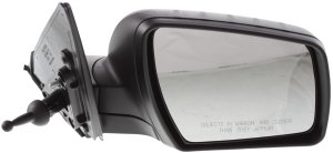 Manual Remote Mirror for Kia Soul 2010-2011, Right (Passenger), Manual Folding, Non-Heated, Textured, without Memory, Puddle Light, Signal Light, Replacement