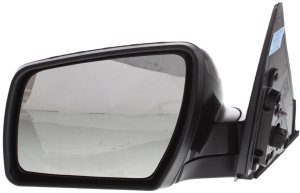 Power Mirror for Kia Soul 2010-2011, Left (Driver) Side, Manual Folding, Non-Heated, Paintable, Without Memory, With Puddle Light and Signal Light, Replacement