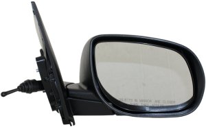 Manual Remote Mirror for Kia Forte 2010-2013, Right (Passenger), Manual Folding, Non-Heated, Paintable, w/o Signal Lights, Sedan, Replacement