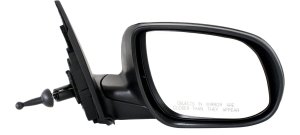 Manual Remote Mirror for Kia RIO/RIO5 2010-2011, Right (Passenger) Side, Manual Folding, Non-Heated, Paintable, Replacement