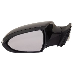 Power Mirror for Kia Sportage 2011-2016, Left (Driver) Side, Manual Folding, Non-Heated, Paintable, with Signal Light, Replacement