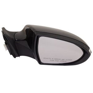 Power Mirror for Kia Sportage 2011-2016, Right (Passenger), Manual Folding, Non-Heated, Paintable, with Signal Light, Replacement