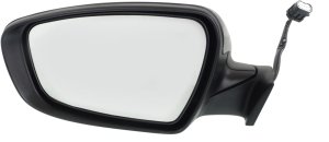 Power Folding Mirror for Kia Forte 2014-2016, Left (Driver), Heated, Paintable, with Puddle and Signal Lights, Sedan, EX Model, Replacement