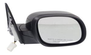 Power Mirror for Kia Soul 2014-2019, Right (Passenger) Side, Manual Folding, Heated, Paintable, with Signal Light, without Memory and Puddle Light, Replacement
