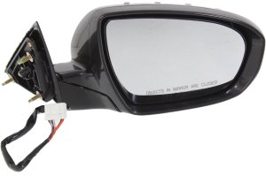 Power Folding Mirror for CADENZA 2014-2016 Right (Passenger), Heated, Paintable, with In-housing Signal Light, without Auto Dimming, BSD, Memory, Replacement