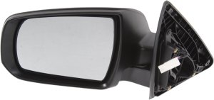 Power Mirror for Kia Sorento 2011-2013, Left (Driver) Side, Manual Folding, Non-Heated, Textured, Without Blind Spot Detection, Memory, and Turn Signal Light, Replacement