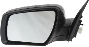 Power Mirror for Kia Soul 2012-2013, Manual Folding, Left (Driver) Side, Heated, Paintable, with Signal Light, Replacement