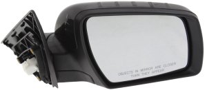 Power Heated Mirror for Kia Soul 2012-2013, Right (Passenger) Side, Manual Folding, Paintable with Signal Light, Replacement
