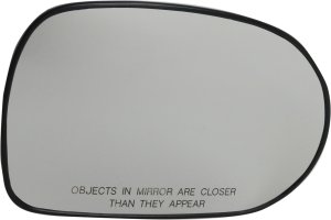 Mirror Glass for Kia Sedona LX Model 2002-2005, Right (Passenger) Side, Non-Heated, with Backing Plate, Replacement