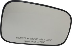 Heated Mirror Glass for Kia Sorento 2003-2009, Right (Passenger) Side, with Backing Plate, Replacement