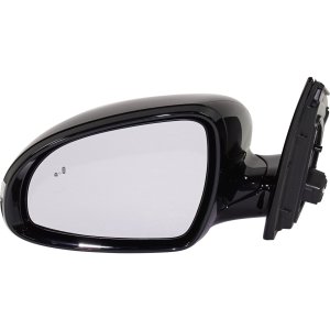 Power Mirror for Kia Sportage 2017-2019, Left (Driver), Power Folding, Heated, Paintable, with Blind Spot Detection and Built-In Signal Light, without Auto Dimming, Memory, Puddle Light, Shadow Line, and Side Object Sensor, Replacement
