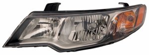 Left (Driver) Headlight Assembly for 2010-2013 Kia Forte Koup, Front Assembly Replacement Housing/Lens/Cover, Composite,  921011M240, Replacement