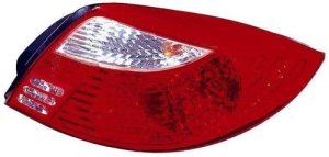 Right (Passenger) Rear Tail Light Assembly for 2001 - 2002 Kia Rio 4 Door Sedan,  0K32A51150A, Lens/Cover Replacement