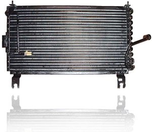 A/C Condenser for 1995 - 1997 Kia Sephia, from 9/94, may require additional parts,  0K2416148AA, Replacement
