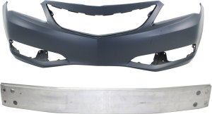 Front Bumper Cover Assembly for 2013-2015 Acura ILX, 2-Piece Kit with Bumper Reinforcement, Replacement