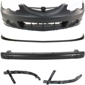 Front Bumper Cover Assembly for RSX 2002-2004, 5-Piece Kit includes Bumper Reinforcement, Bumper Brackets and Valance, Replacement