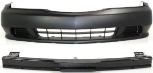 Front Bumper Cover Assembly for Acura TL 1999-2001, 2-Piece Kit, Primed (Ready to Paint) with Bumper Reinforcement, Replacement