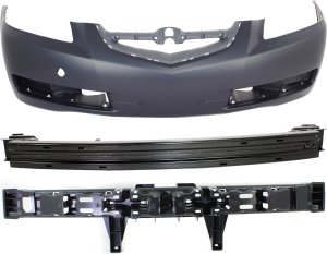 Front Bumper Cover Assembly for Acura TL 2004-2006, 3-Piece Kit with Bumper Absorber and Bumper Reinforcement, Replacement
