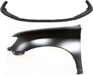 Front Fender Assembly for Toyota Tundra 2000-2002, Left (Driver), 2-Piece Kit, Includes Bumper Cover Replacement