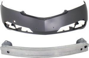 Front Bumper Cover Kit for 2009-2011 Acura TL, Primed (Ready to Paint), 2-Piece with Bumper Reinforcement, Replacement